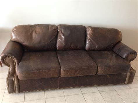 Pull Up Leather Sofa